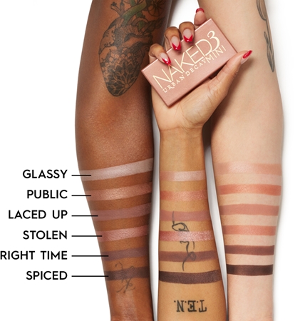Urban Decay Naked3 Mini palette akių šešėlių paletė