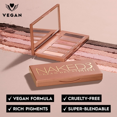 Urban Decay Naked3 Mini palette akių šešėlių paletė