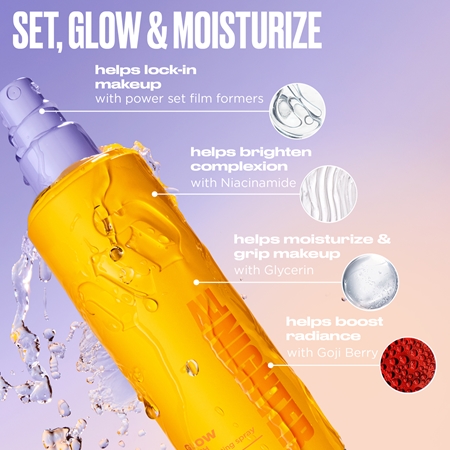 Urban Decay All Nighter Glow finish makeup setting spray