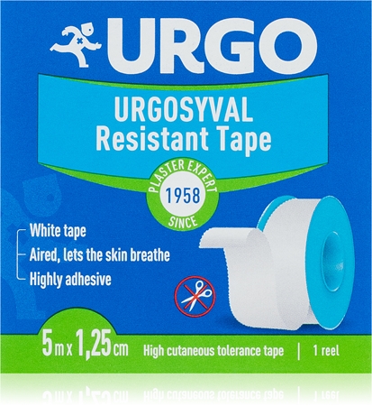 URGO Syval resistant tape 5 m x 1,25 cm Textil-Pflaster