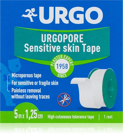 URGO Pore Sensitive skin Tape 5 m x 1,25 cm náplast netkaná textilie