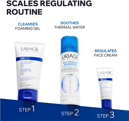 Uriage DS Gel Moussant Régulateur gel apaisant pour peaux sèches avec démangeaisons