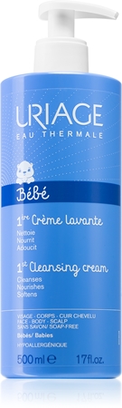 Uriage Bébé 1st Cleansing Cream creme de limpeza para rosto, corpo e cabelo