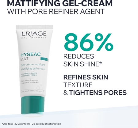 Uriage Hyseac Mat Matifying Gel-Cream Mattifying Gel-Cream for oily and combination skin
