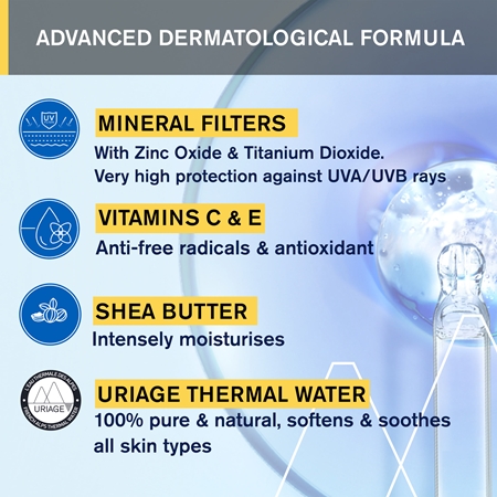 Uriage Bariésun Mineral Stick SPF 50+ minerálna ochranná tyčinka na citlivé miesta SPF 50+