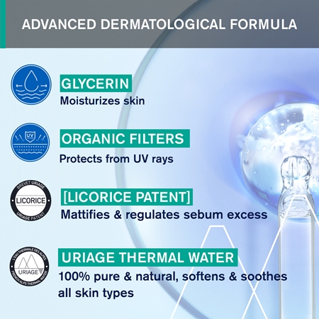 Uriage Hyséac Fluide SPF 50+ fluide hydratant matifiant SPF 50+