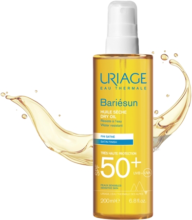 Uriage Bariésun Dry Oil SPF 50+ óleo seco solar SPF 50+