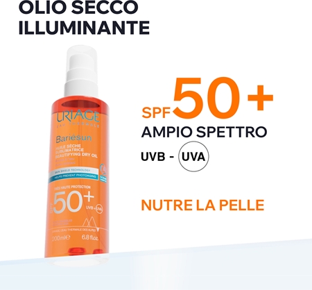Uriage Bariésun Dry Oil SPF 50+ olio abbronzante secco SPF 50+