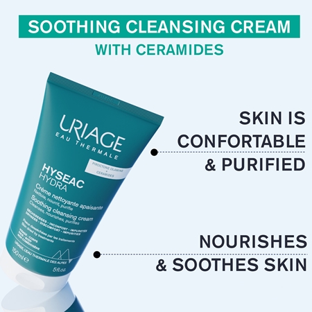 Uriage Hyséac Hydra Soothing Cleansing Cream zklidňující čisticí krém pro pleť s nedokonalostmi