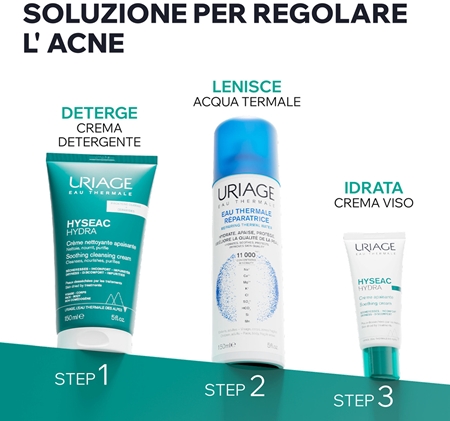 Uriage Hyseac Hydra Soothing Cleansing Cream crema detergente lenitiva per pelli secche e irritate dal trattamento antiacne