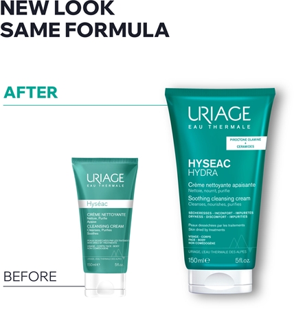 Uriage Hyseac Hydra Soothing Cleansing Cream crème lavante apaisante pour peaux sèches et irritées après un traitement anti-acné