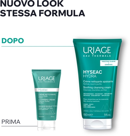 Uriage Hyseac Hydra Soothing Cleansing Cream crema detergente lenitiva per pelli secche e irritate dal trattamento antiacne