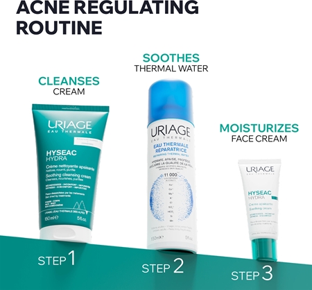 Uriage Hyseac Hydra Soothing Cleansing Cream crème lavante apaisante pour peaux sèches et irritées après un traitement anti-acné