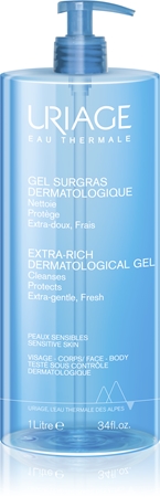 Uriage Hygiène Gel Surgras Dermatologique gel nettoyant visage et corps