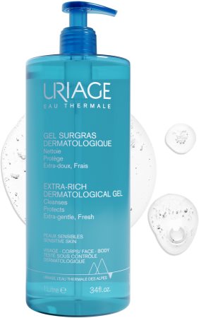 Uriage Hygiène Extra-Rich Dermatological Gel почистващ гел за лице и тяло