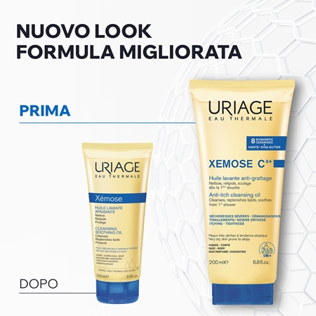 Uriage Xemose C8+ Anti-Itch Cleansing Oil olio detergente lenitivo per pelli secche ed eczematose