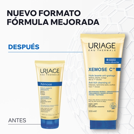 Uriage Xemose C8+ Anti-Itch Cleansing Oil aceite limpiador calmante para pieles secas y con eczema