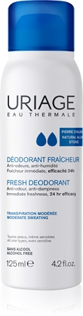 Uriage Hygiène Fresh Deodorant Spray deodorant Med 24-timers beskyttelse