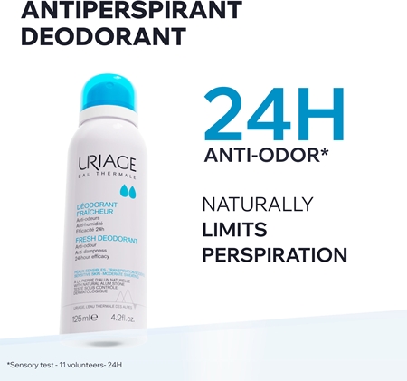 Uriage Hygiène Déodorant Fraîcheur Déodorant vaporisateur protection 24h