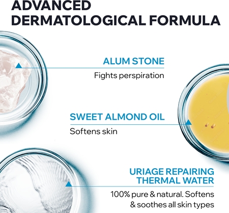Uriage Hygiène Fresh Deodorant purškiamasis dezodorantas su 24 val. trunkančia apsauga