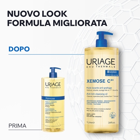 Uriage Xemose C8+ Anti-Itch Cleansing Oil olio detergente lenitivo per pelli secche ed eczematose