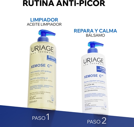 Uriage Xemose C8+ Anti-Itch Cleansing Oil aceite limpiador calmante para pieles secas y con eczema