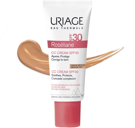 Uriage Roseliane CC Cream SPF 30 krem CC do skóry wrażliwej ze skłonnością do przebarwień