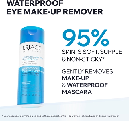 Uriage Eau Thermale Waterproof Eye Make-up Remover Waterproof Makeup Remover for sensitive eyes