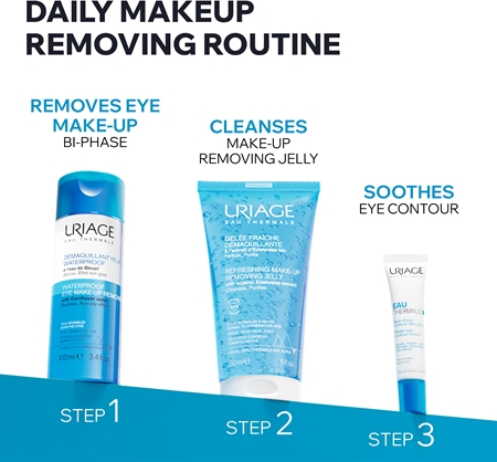 Uriage Eau Thermale Waterproof Eye Make-up Remover Waterproof Makeup Remover for sensitive eyes