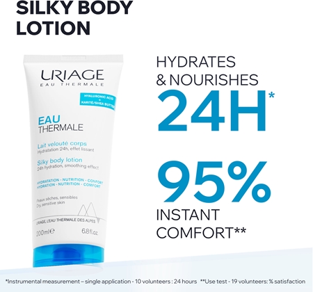 Uriage Eau Thermale Silky Body Lotion Silk Body Milk for dry and sensitive skin