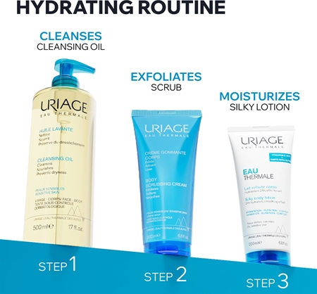 Uriage Eau Thermale Lait Velouté Corps lait soyeux corps pour peaux sèches et sensibles