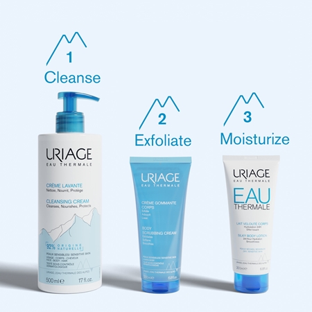 Uriage Eau Thermale Silky Body Lotion шовковисте молочко для тіла для сухої та чутливої шкіри