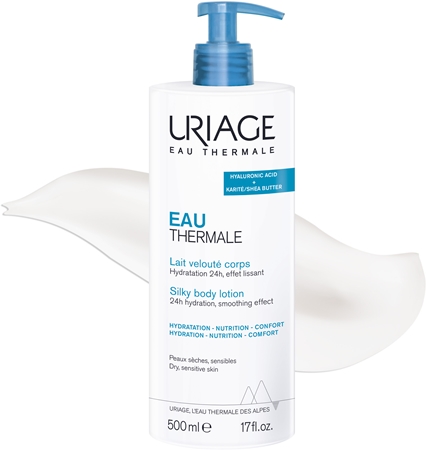 Uriage Eau Thermale Silky Body Lotion hedvábné tělové mléko pro suchou a citlivou pokožku