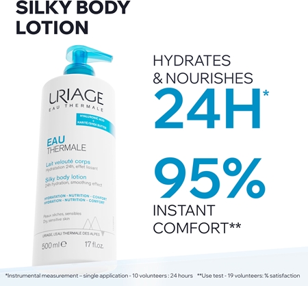 Uriage Eau Thermale Silky Body Lotion Silk Body Milk for dry and sensitive skin