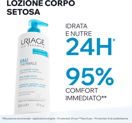 Uriage Eau Thermale Silky Body Lotion latte corpo effetto seta per pelli secche e sensibili
