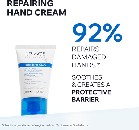 Uriage Bariéderm Cica Insulating Repairing Hand Cream ochronny i regenerujący krem do rąk