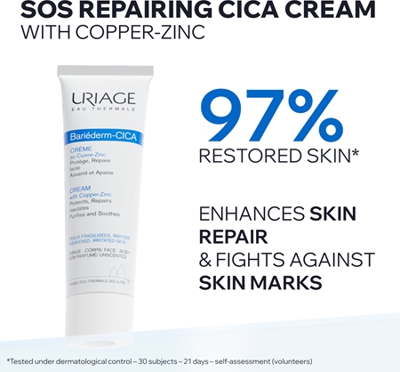 Uriage Bariéderm Cica-Cream with Copper-Zinc krepilna krema z vsebnostjo bakra in cinka s pantenolom