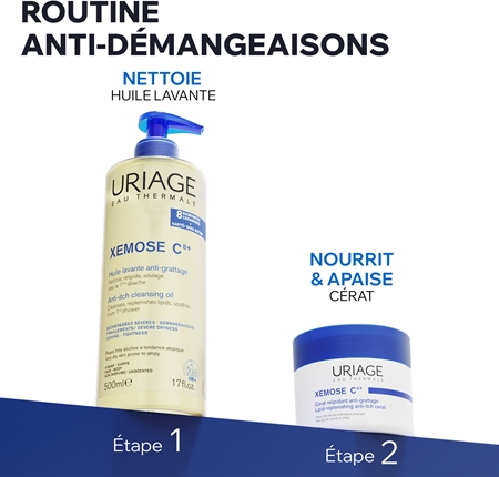 Uriage Xemose C8+ Lipid-Replenishing Anti-Itch Cerat pommade apaisante relipidante pour peaux très sèches et atopiques