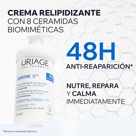 Uriage Xemose C8+ Lipid-Replenishing Anti-Irritation Cream crema calmante relipidante para pieles muy secas, sensibles y atópicas
