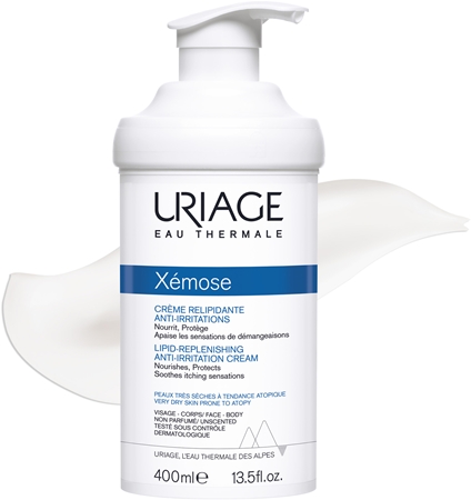 Uriage Xémose Lipid-Replenishing Anti-Irritation Cream pomirjajoča krema, ki koži vrača lipide za zelo občutljivo suho in atopično kožo