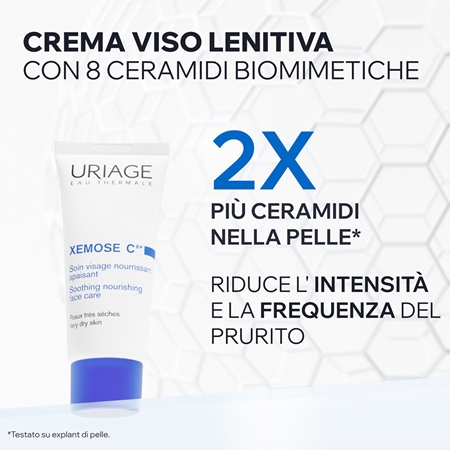 Uriage Xemose C8+ Soothing Nourishing Face Care crema lenitiva e rigenerante per pelli secche e atopiche