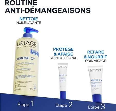 Uriage Xemose C8+ Soothing Nourishing Face Care crème apaisante nourrissante pour peaux sèches à atopiques