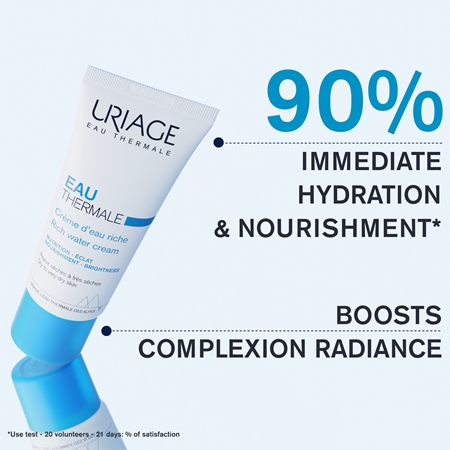 Uriage Eau Thermale Crème d´eau Riche crème nourrissante et hydratante pour peaux sèches à très sèches