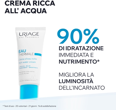 Uriage Eau Thermale Rich Water Cream crema nutriente e idratante per pelli secche e molto secche