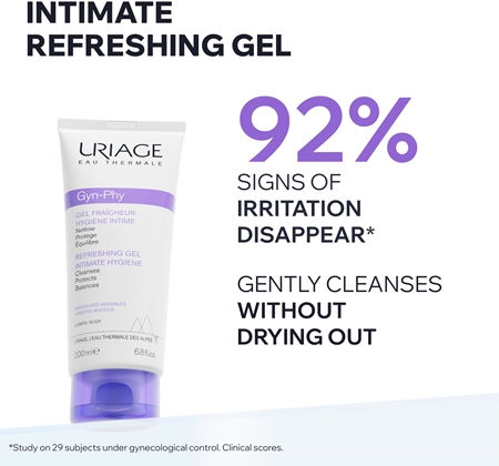 Uriage Gyn-Phy Gel Fraîcheur Hygiéne Intime gel rafraîchissant pour la toilette intime