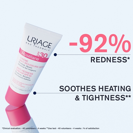 Uriage Roseliane Anti-Redness Cream SPF 30 day cream for sensitive skin prone to redness SPF 30