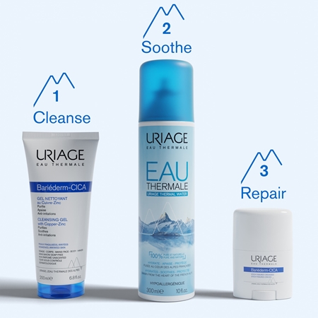 Uriage Bariéderm Cica Stick regenerační péče pro suchou a popraskanou pokožku