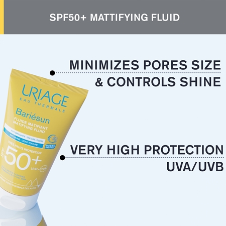 Uriage Bariésun Matifying Fluid SPF 50+ matující fluid s hydratačním účinkem SPF 50+