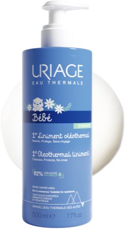Uriage Bebé Agua Limpieza 1 Litro + Crema Cambio Pañal 100 ml, Atida