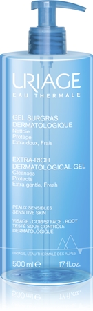 Uriage Hygiène Extra-Rich Dematological Gel gel de limpeza para rosto e corpo